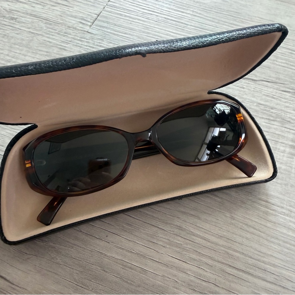 Anne Klein Tortoise Shell prescription Sunglasses